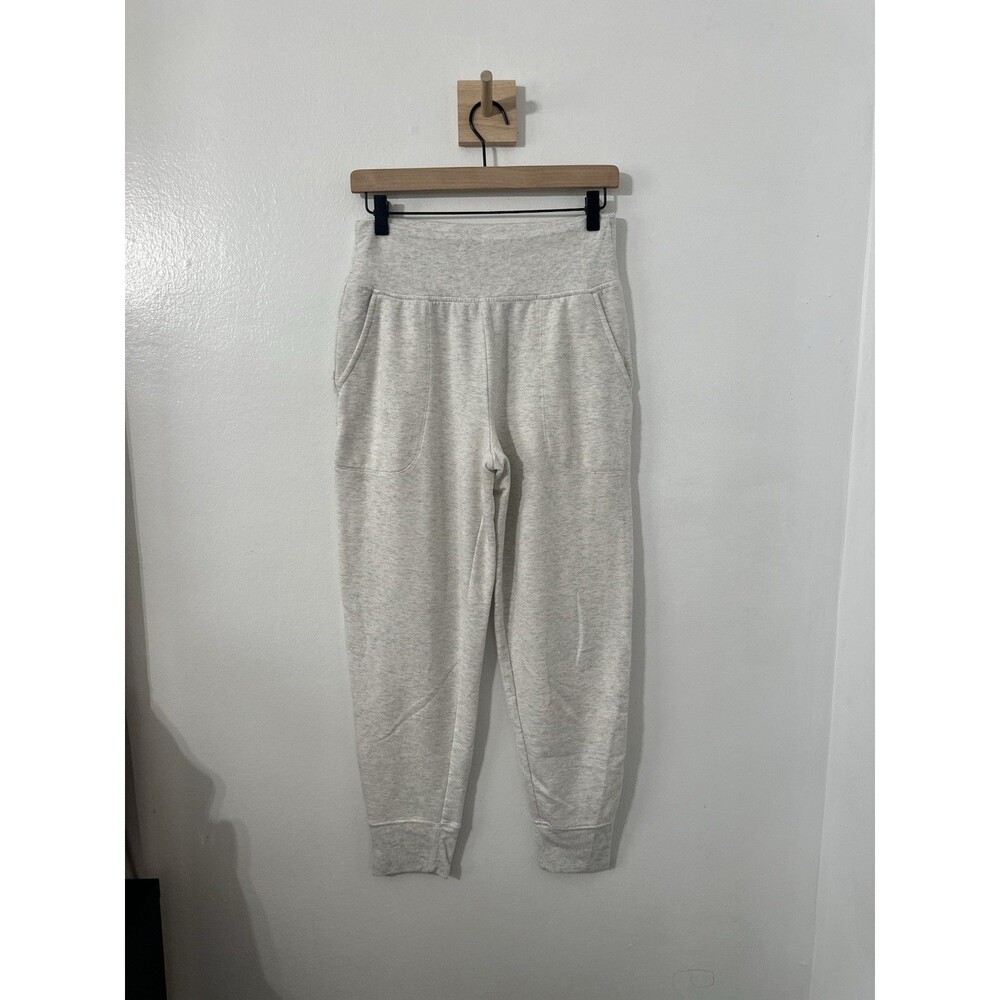 Athleta Coaster Luxe High Rise Jogger Fog Grey Heather Sz Small Cozy Loungewear